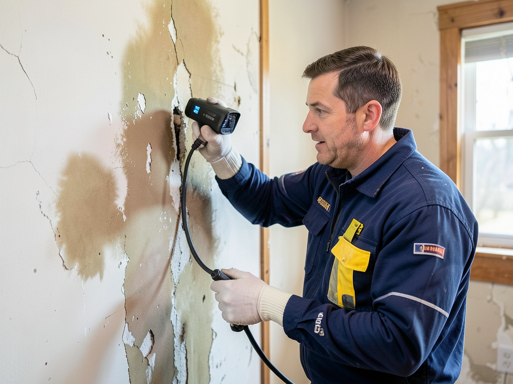 Burst pipe cleanup and immediate water removal in