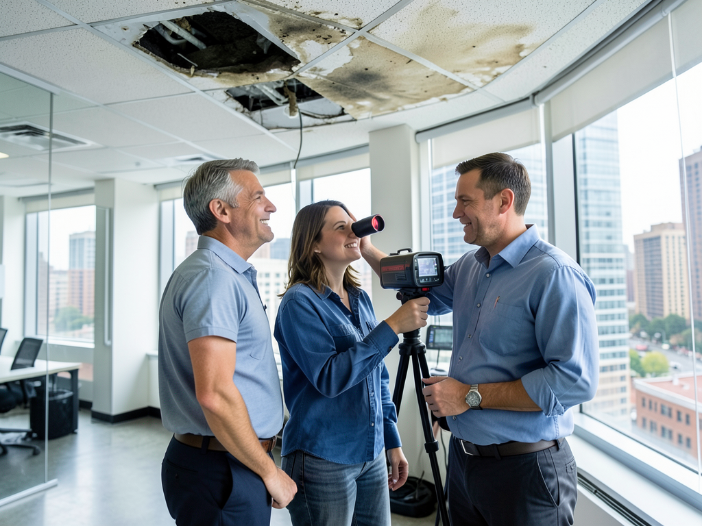 Commercial water damage restoration for downtown o