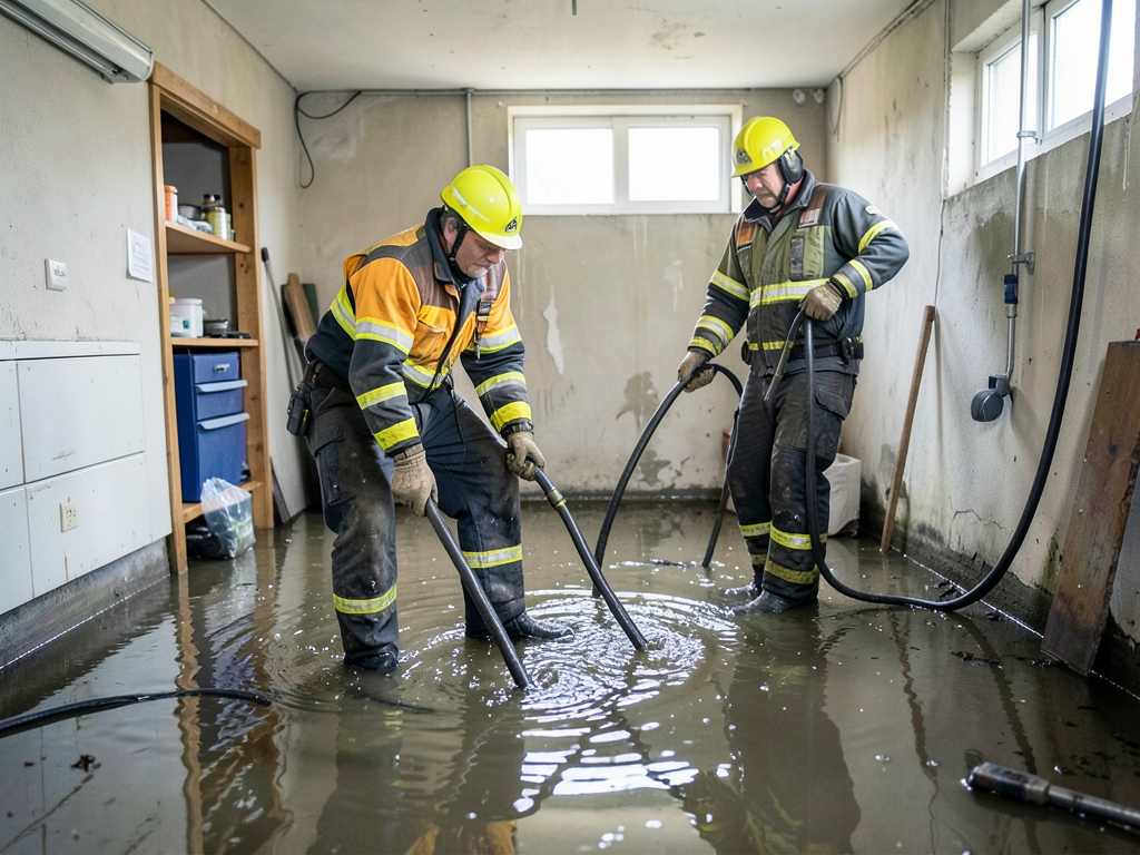 Dealing with a flooded garage in apple valley afte