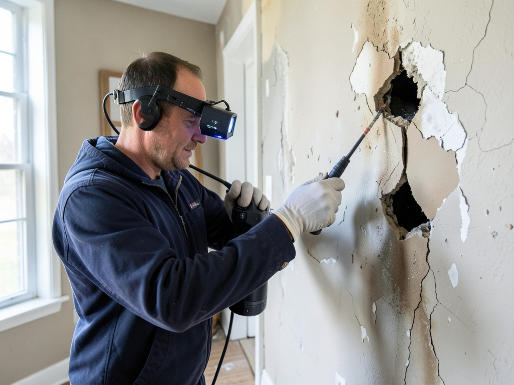 Dealing with water damage from a frozen outdoor fa