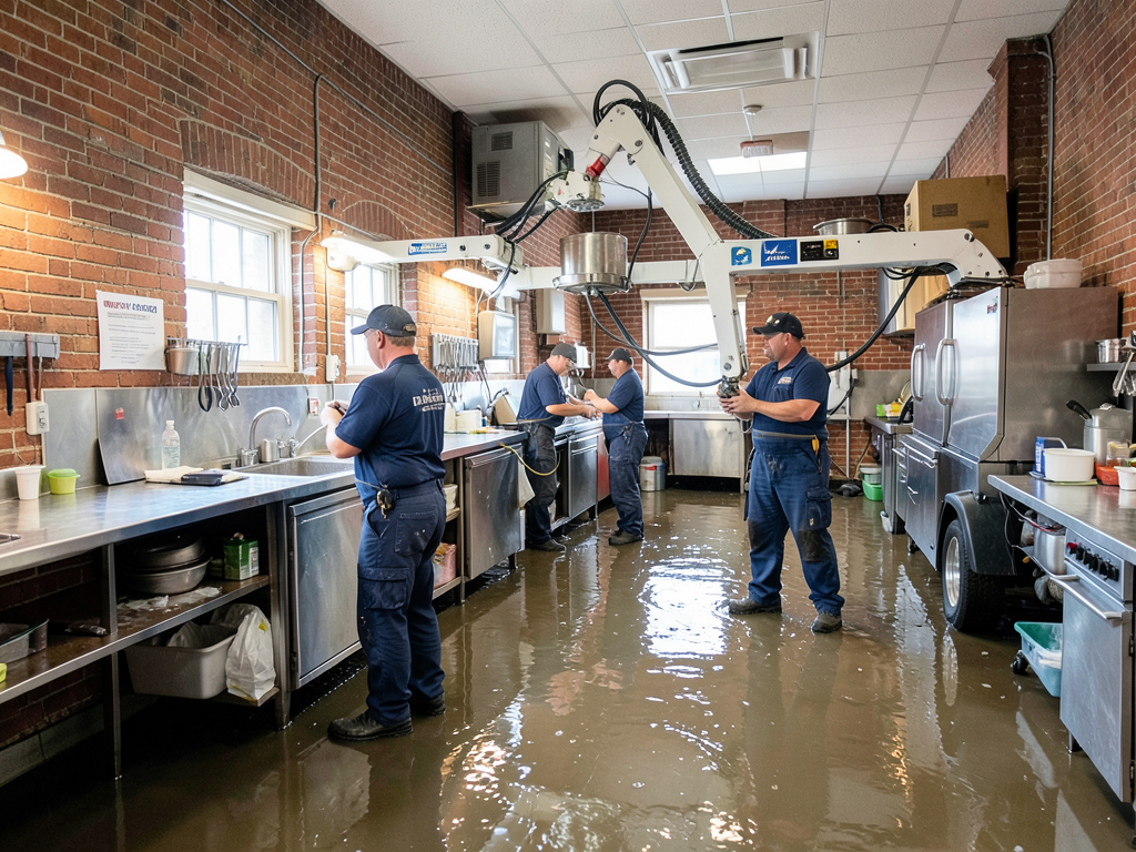 Emergency water cleanup for property managers in b