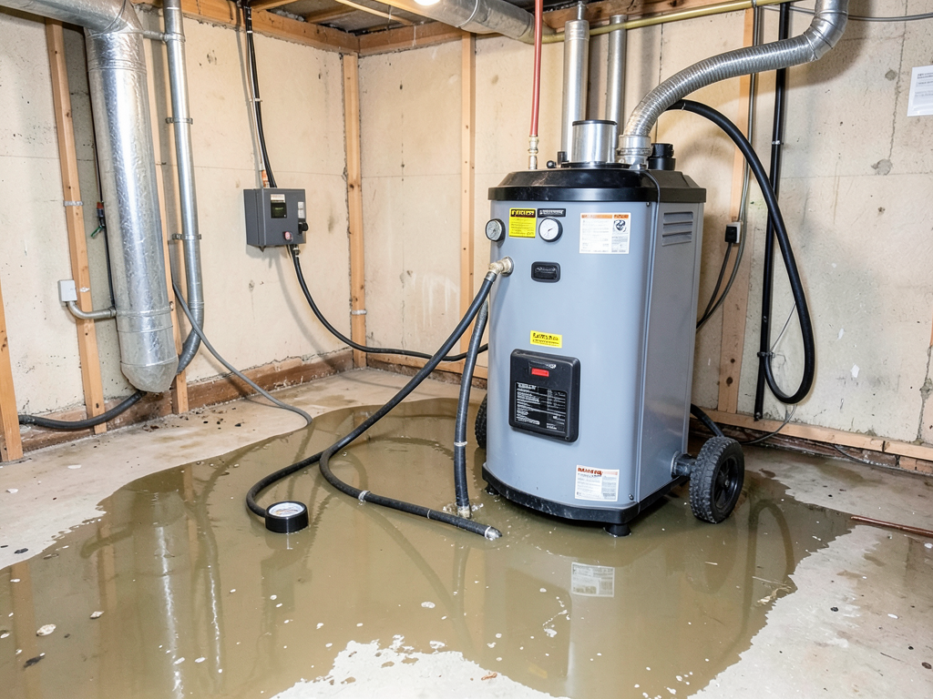 Fast sump pump failure cleanup in northwest oklaho