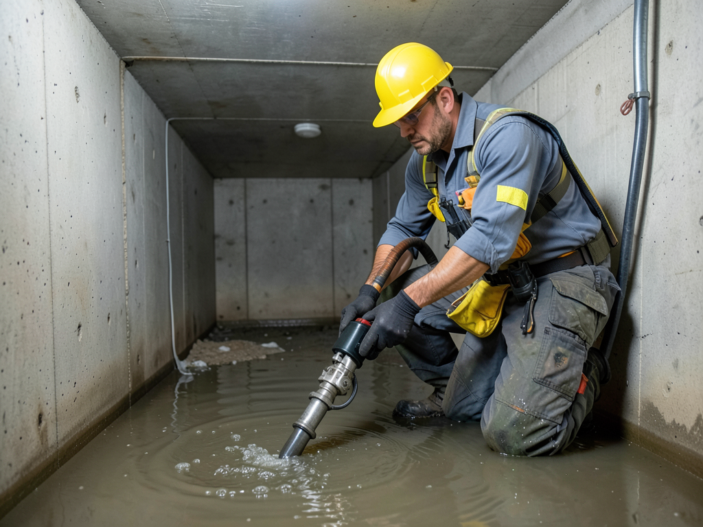 How to dry out a flooded storm shelter in mustang
