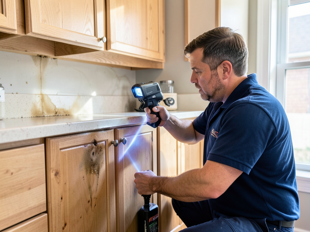 How to spot hidden kitchen cabinet water damage in