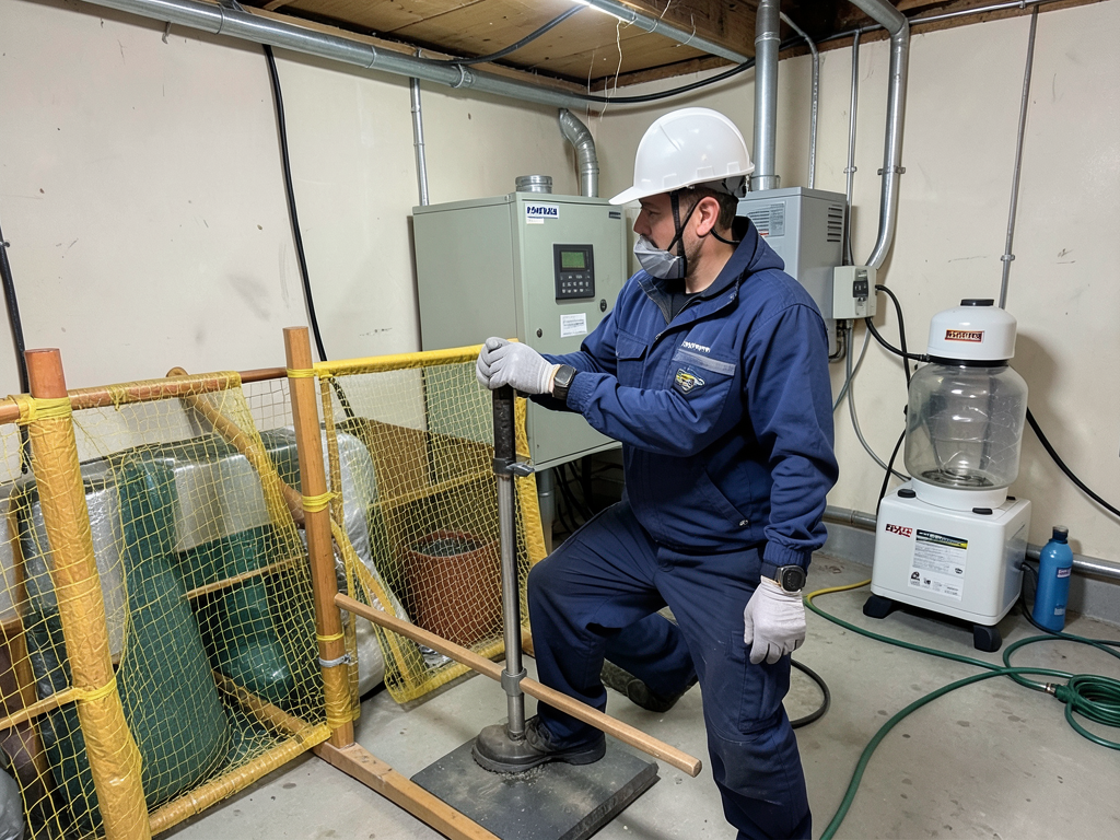 Midwest city sewage damage restoration and residen